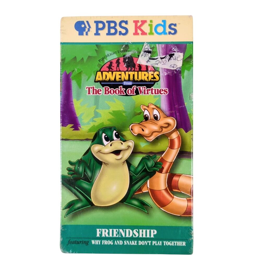 Adventures from The Book of Virtues Friendship VHS 1996 Kids PBS New Sealed